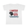 Dallas Cowboys Watching With Grandpa Toddler T-Shirt - Unisex Baby Graphic Tee