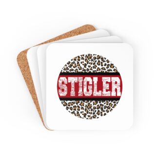 Stigler Leopard Print Coaster Set