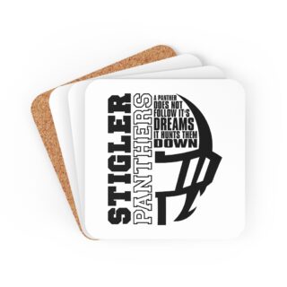 White Panther Dreams Coaster Set