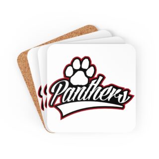 White BG Panther and Paw Coaster Set
